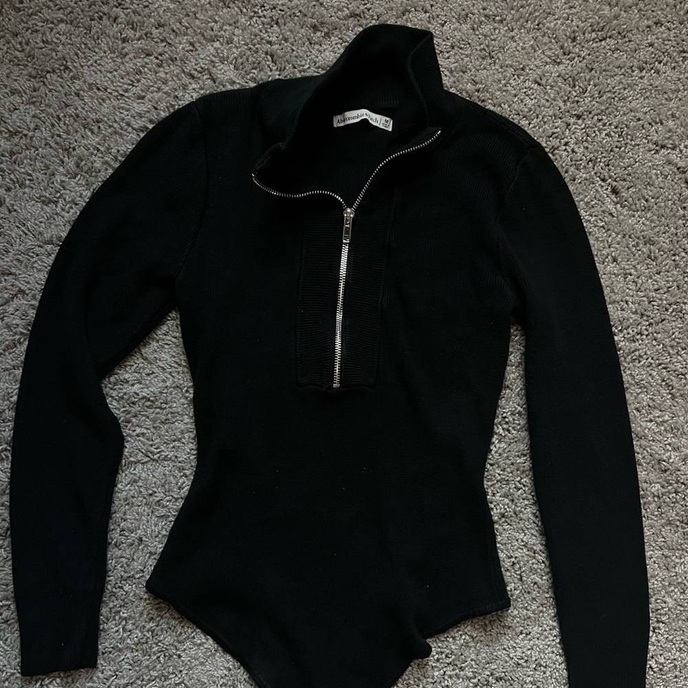 Abercrombie Mock Neck Knit Bodysuit